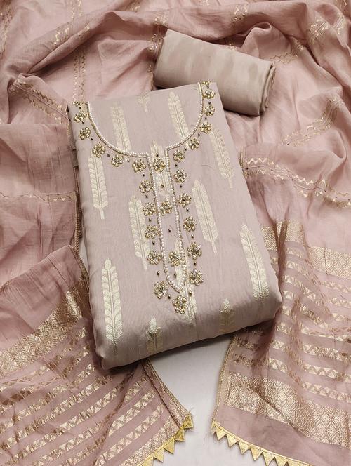 women embroidered unstitched suit set - 21391848 - Standard Image - 0