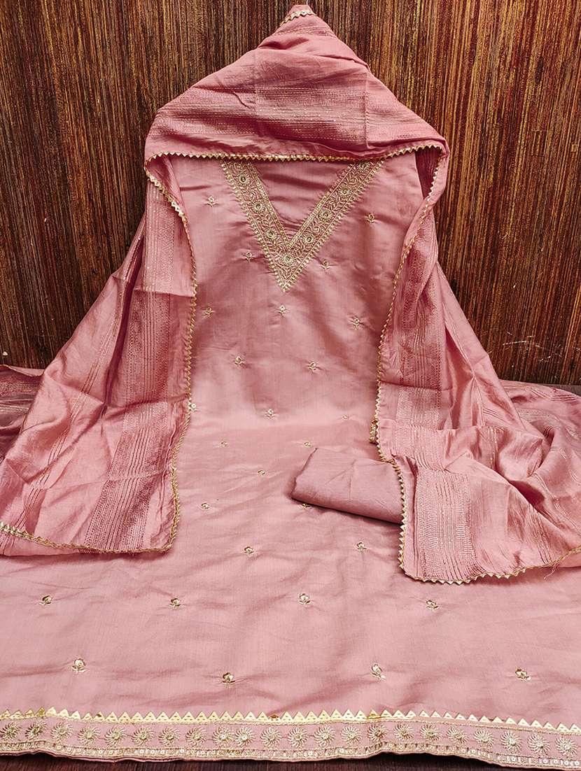 women embroidered unstitched suits - 21391860 -  Standard Image - 1