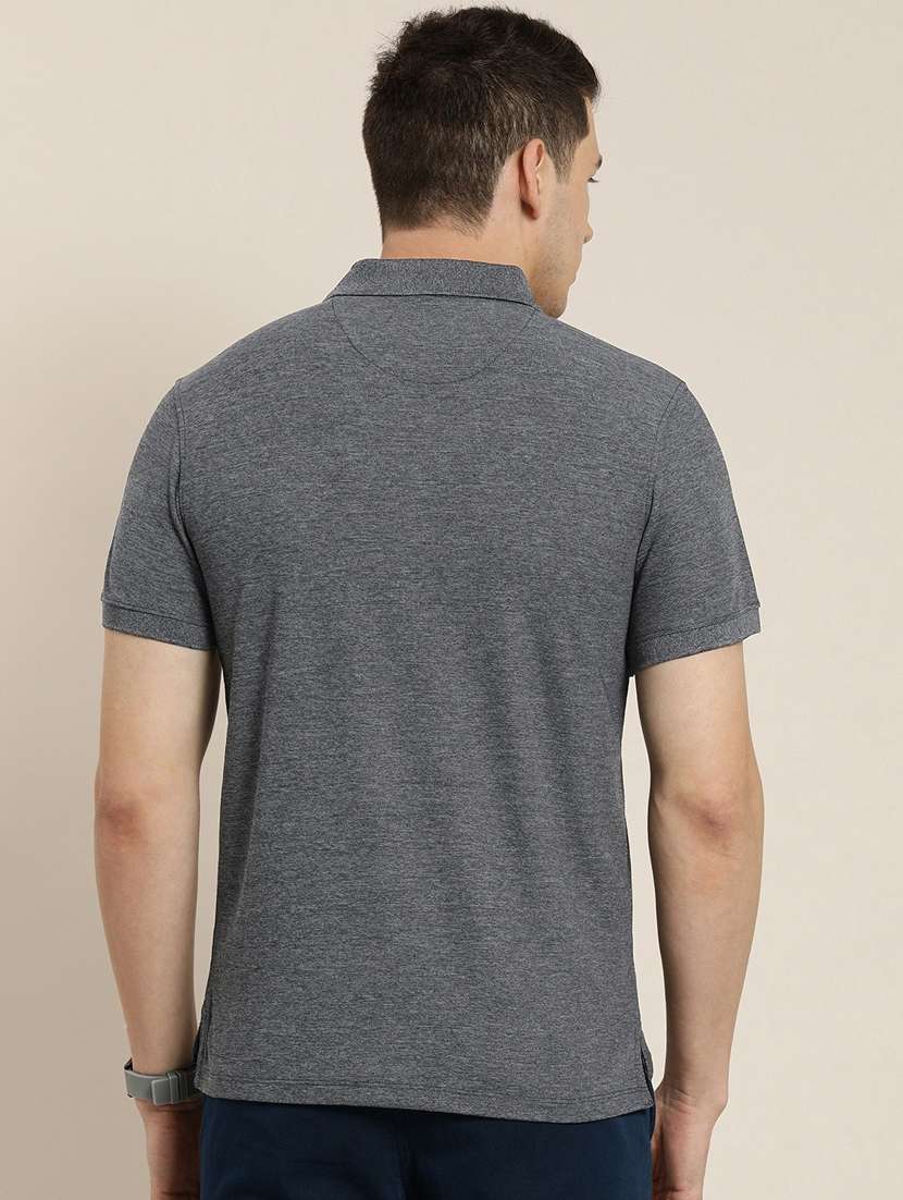 men polo neck solid t-shirt - 21391862 -  Standard Image - 1