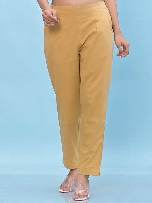 women solid mid rise tailored pant - 21391949 -  Standard Image - 0