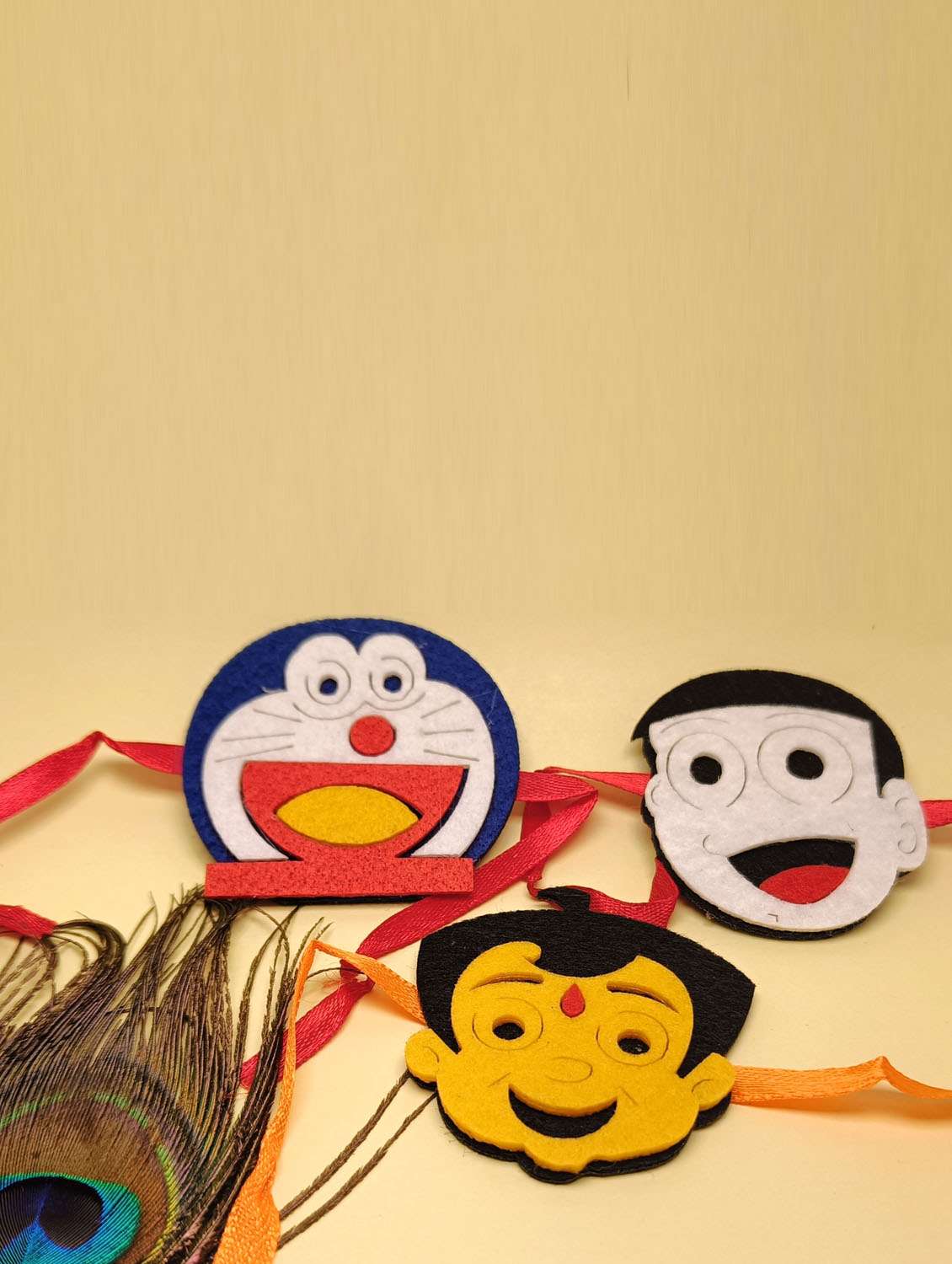 dora nobita bheem 2 inch big size kids rakhi