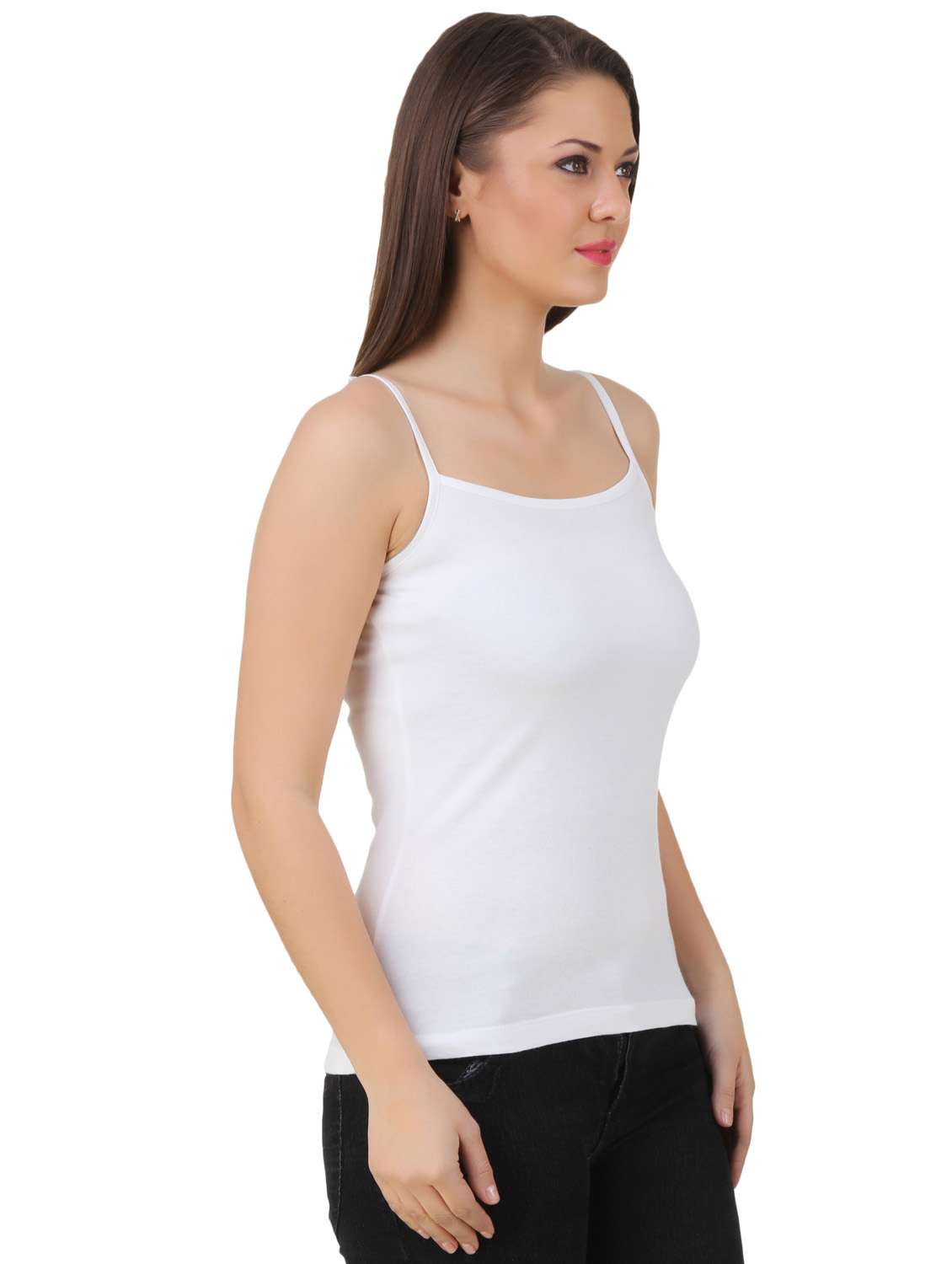 women white cotton camisole - 21392263 - Standard Image - 1