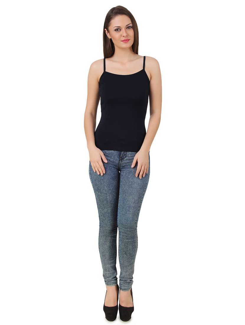 women sleeveless solid set of 2 camisole - 21392279 - Standard Image - 4