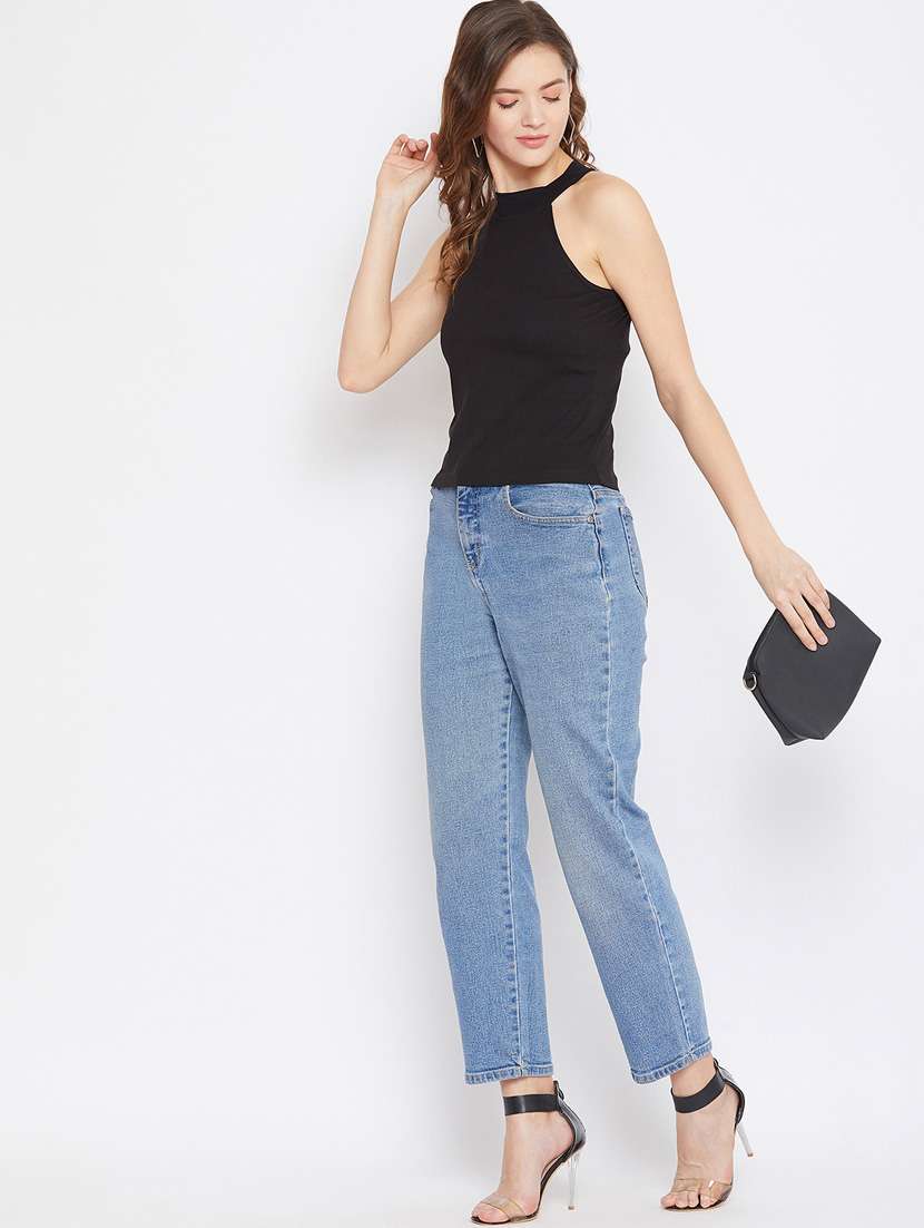 women black solids sleeveless top - 21392312 -  Standard Image - 4
