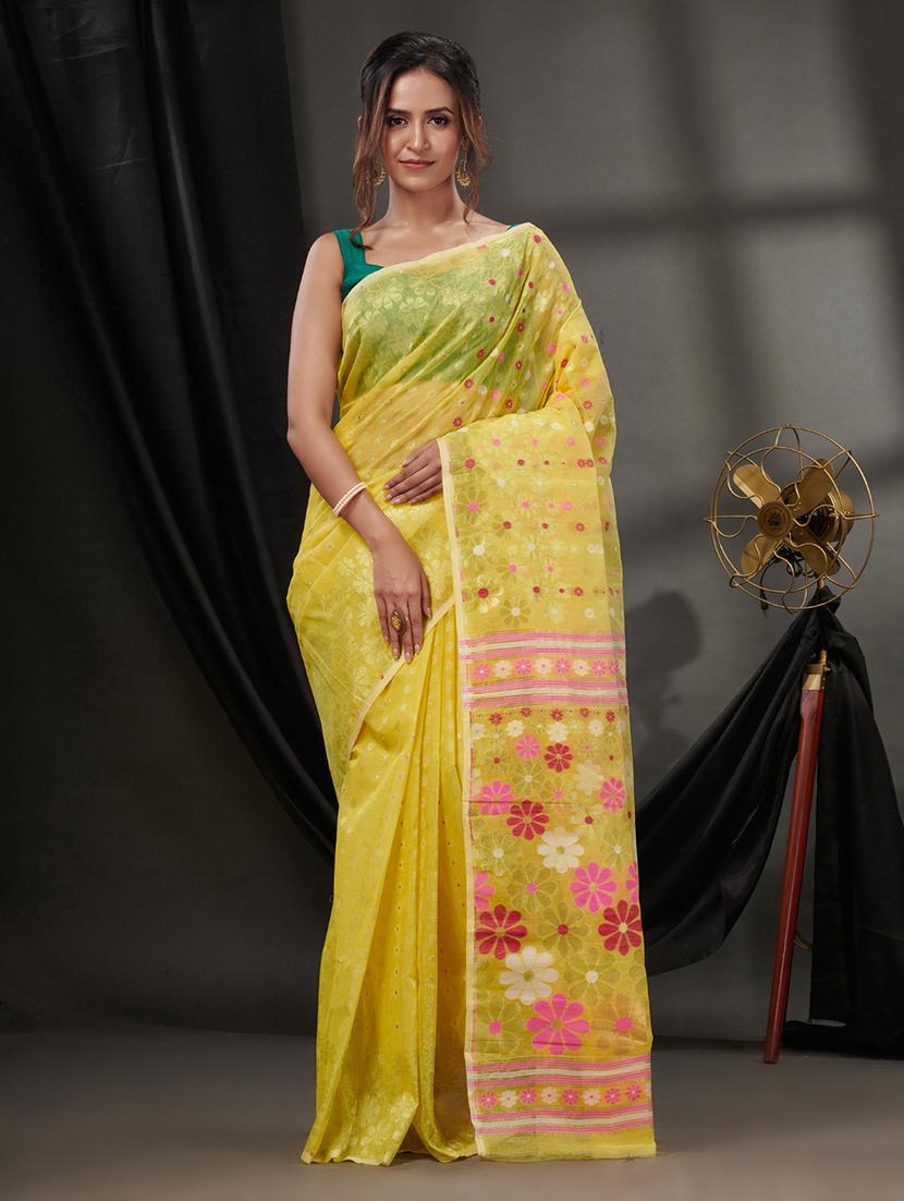 women self design jamdani saree - 21392533 - Zoom Image - 0