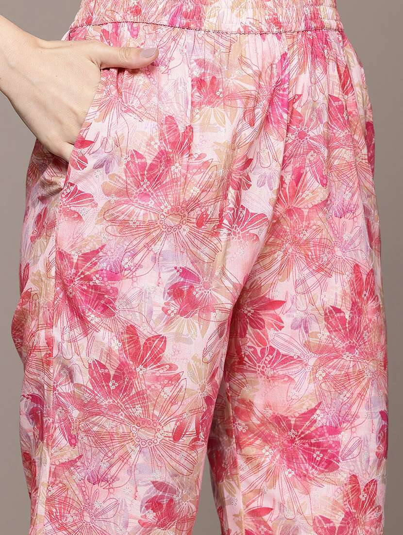 women shirt collar printed co-ord set - 21393226 - Standard Image - 4
