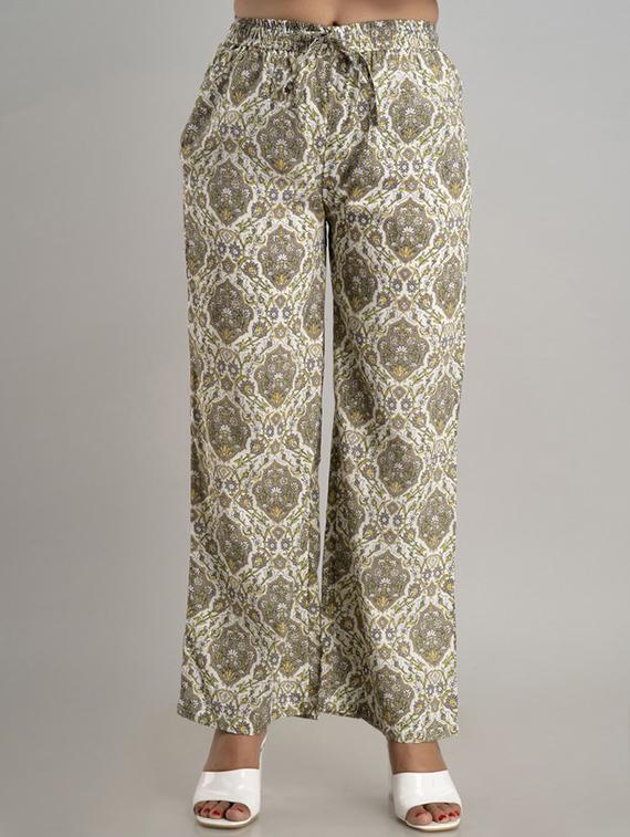 women white viscose palazzo - 21393295 - Zoom Image - 0