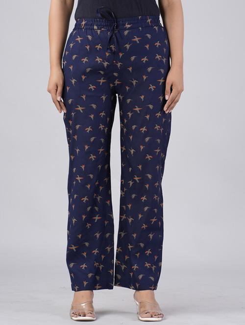 women printed mid rise palazzo - 21393314 - Standard Image - 0
