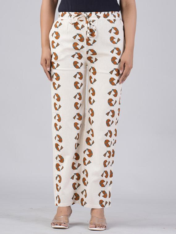 women printed mid rise palazzo - 21393317 -  Zoom Image - 0