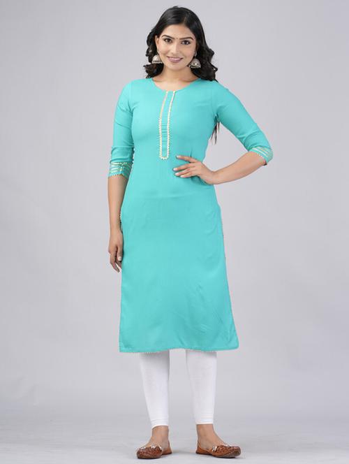 women solid straight kurta - 21393350 - Standard Image - 0