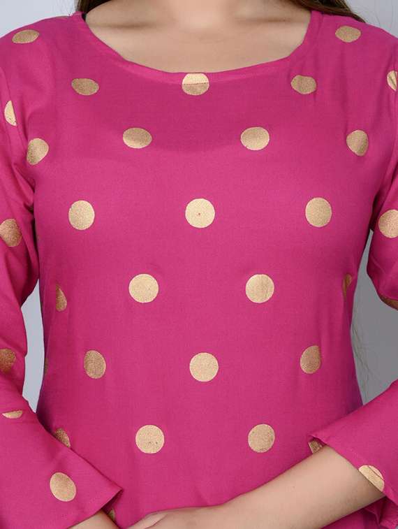 women printed straight kurta - 21393381 - Standard Image - 4