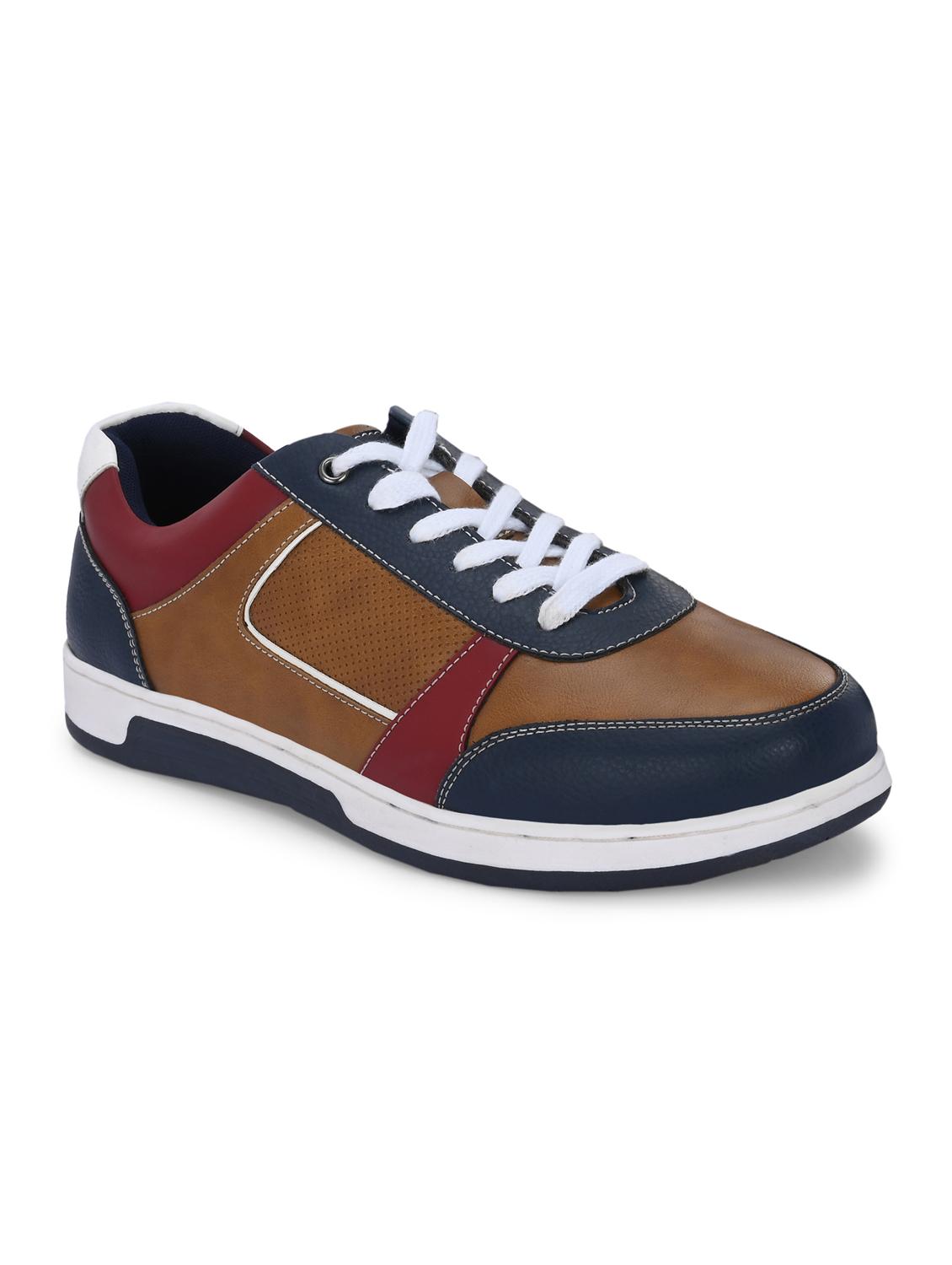 men color block lace up sneakers - 21393657 -  Standard Image - 1