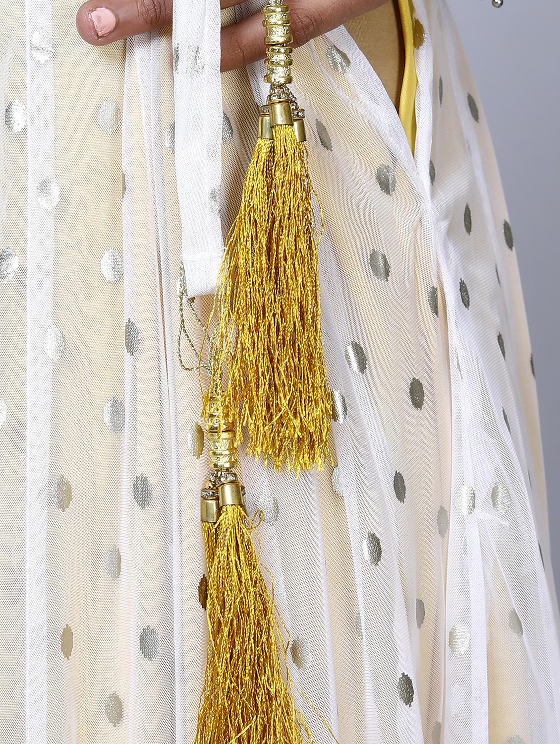 women yellow viscose flared skirt - 21393848 - Standard Image - 4