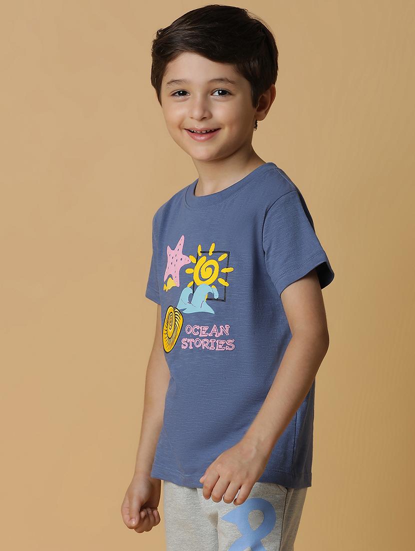 boys blue cotton t-shirt - 21394956 -  Standard Image - 1