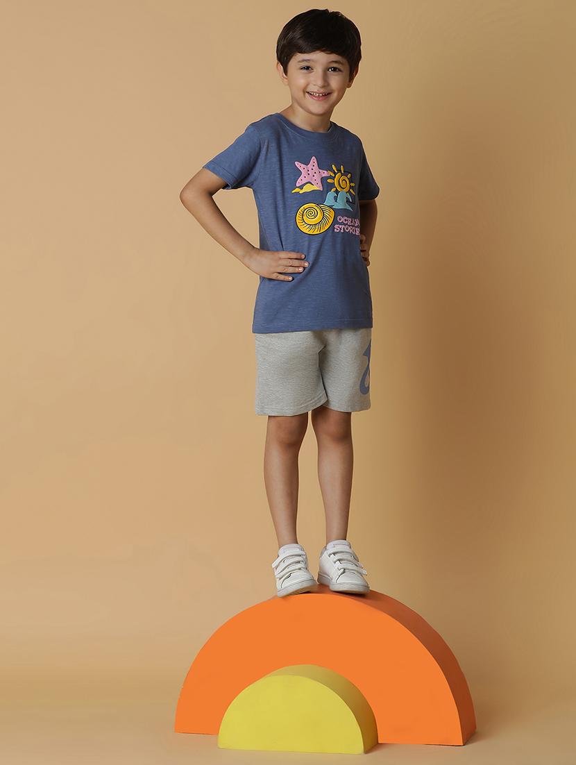 boys blue cotton t-shirt - 21394956 - Standard Image - 4