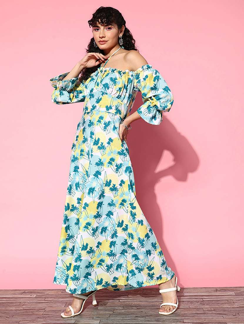 women white rayon a-line dress - 21395237 -  Standard Image - 1