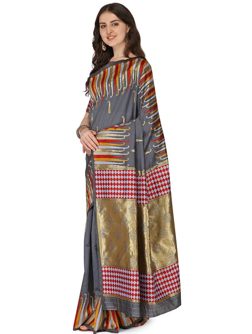 women self design southern silk saree with blouse - 21395261 -  Standard Image - 1