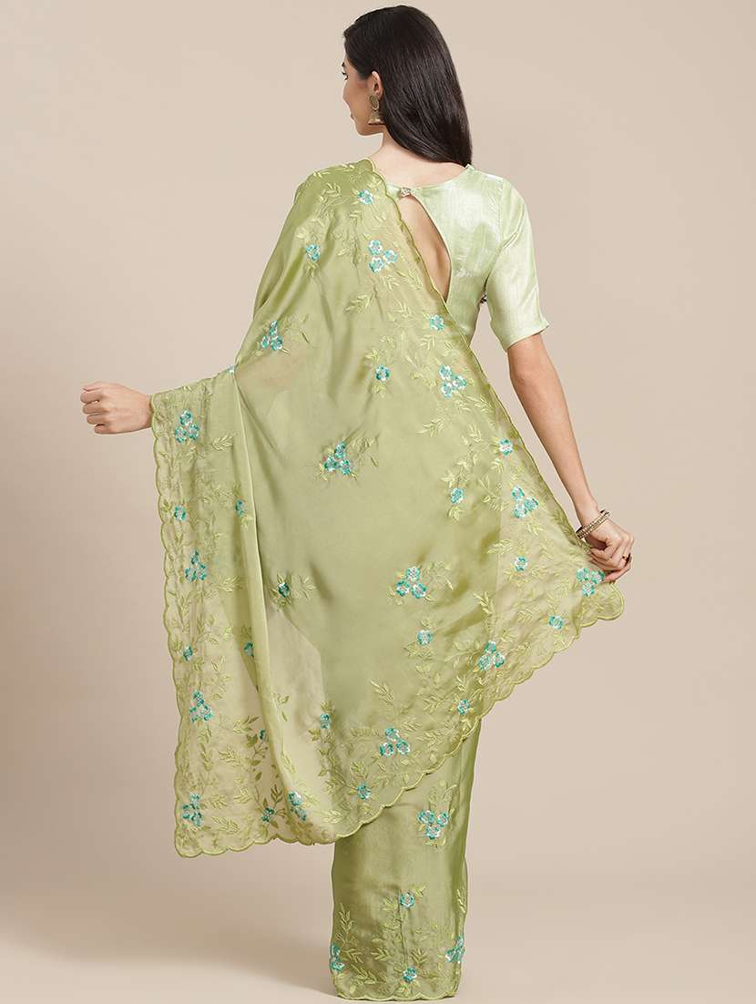 women self-designed saree with blouse - 21395285 -  Standard Image - 1