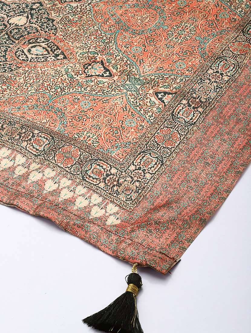 sangam prints multi color cotton printed traditional tassel dupatta - 21395444 - Standard Image - 4