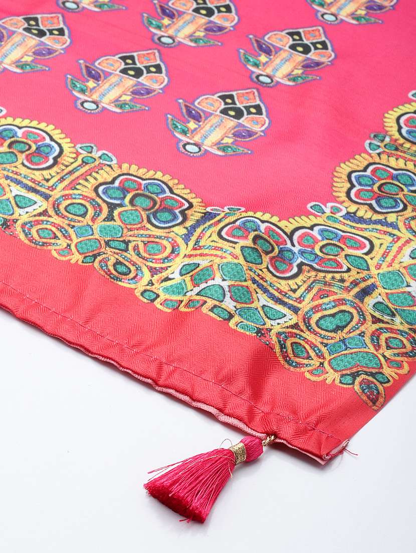 pink printed cotton dupatta - 21395451 -  Standard Image - 4