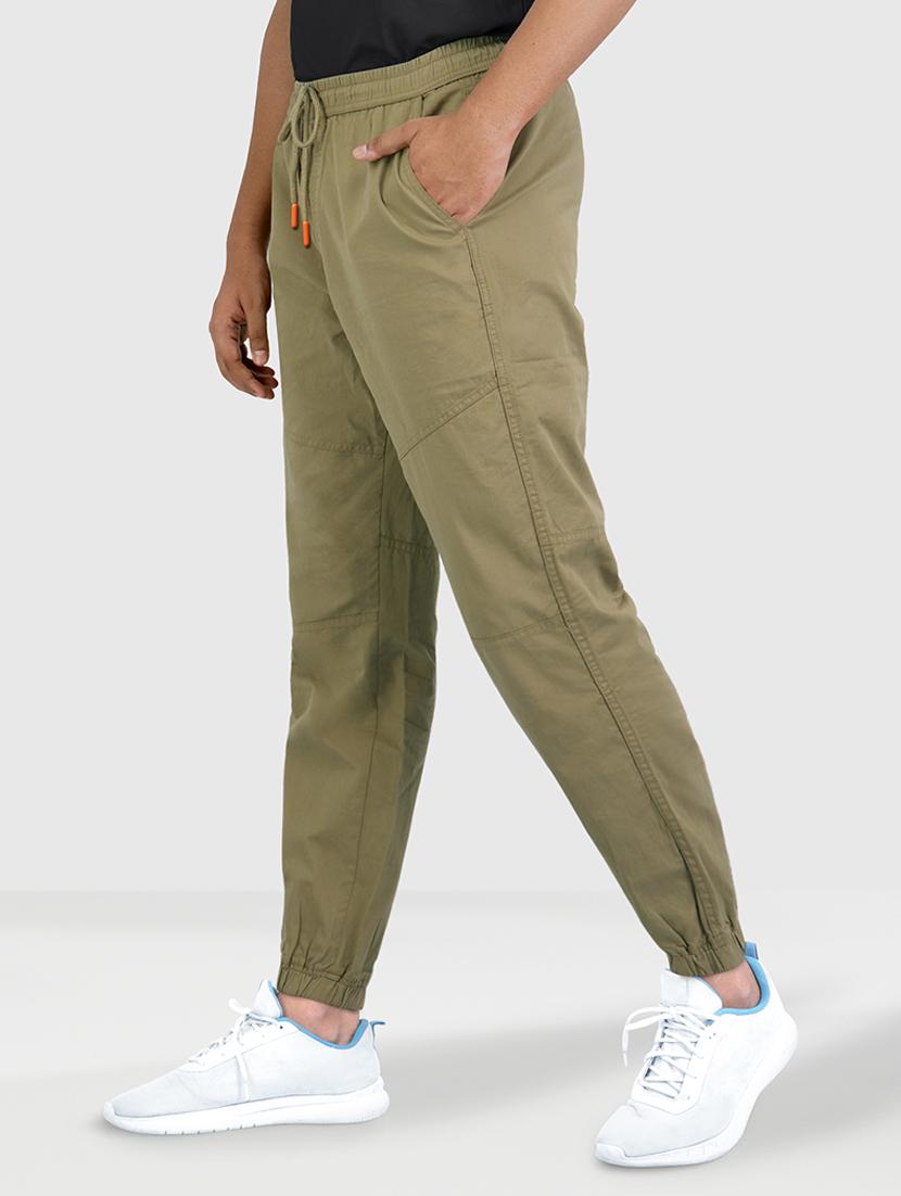 men mid-rise solid track pant - 21395458 - Standard Image - 1