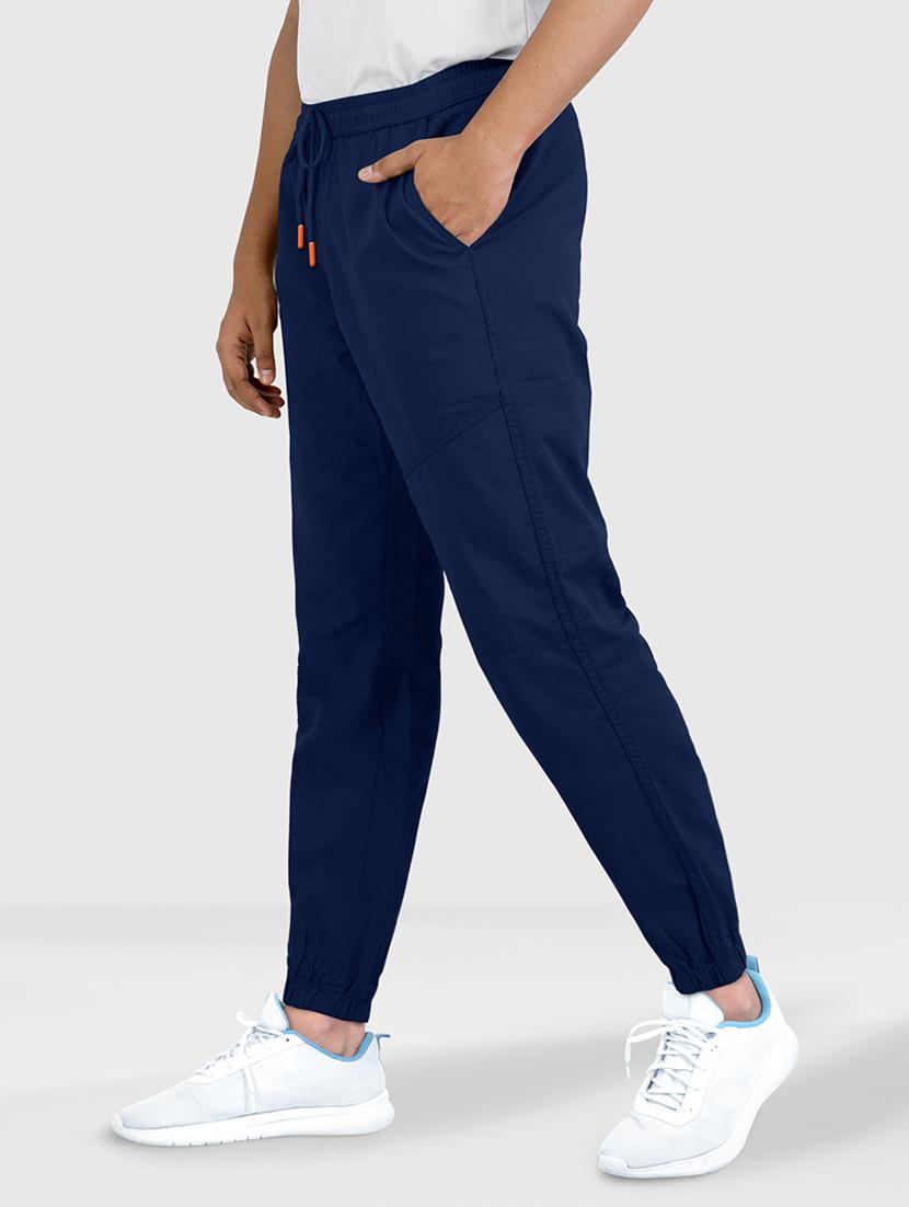 men mid-rise solid track pant - 21395459 - Standard Image - 1