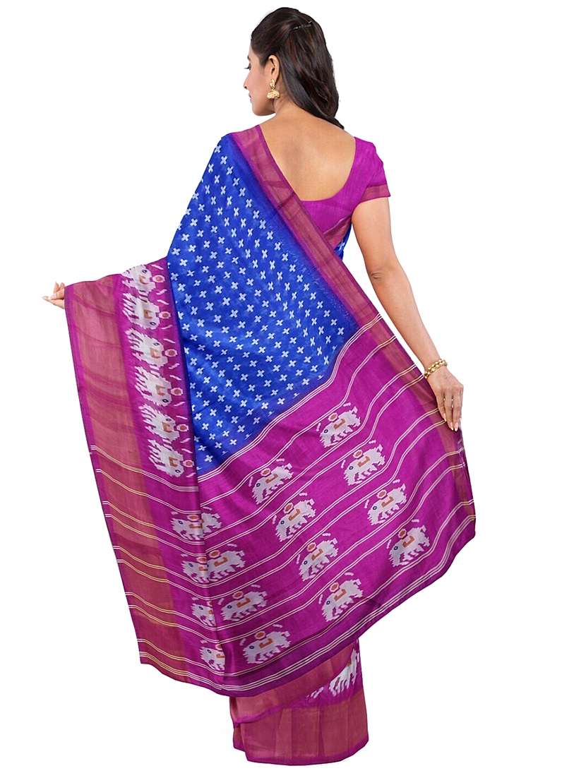women printed casual saree with blouse - 21396493 -  Standard Image - 1