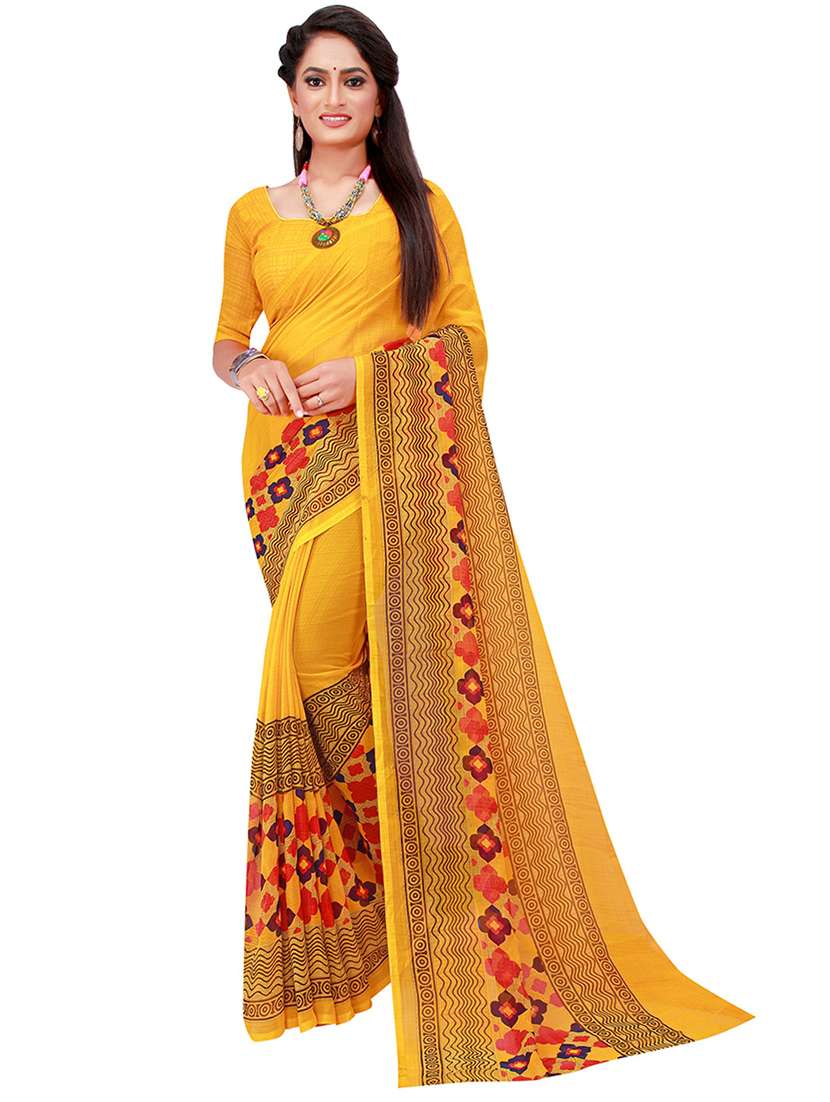 pack of 2 printed saree with blouse - 21396949 -  Standard Image - 1