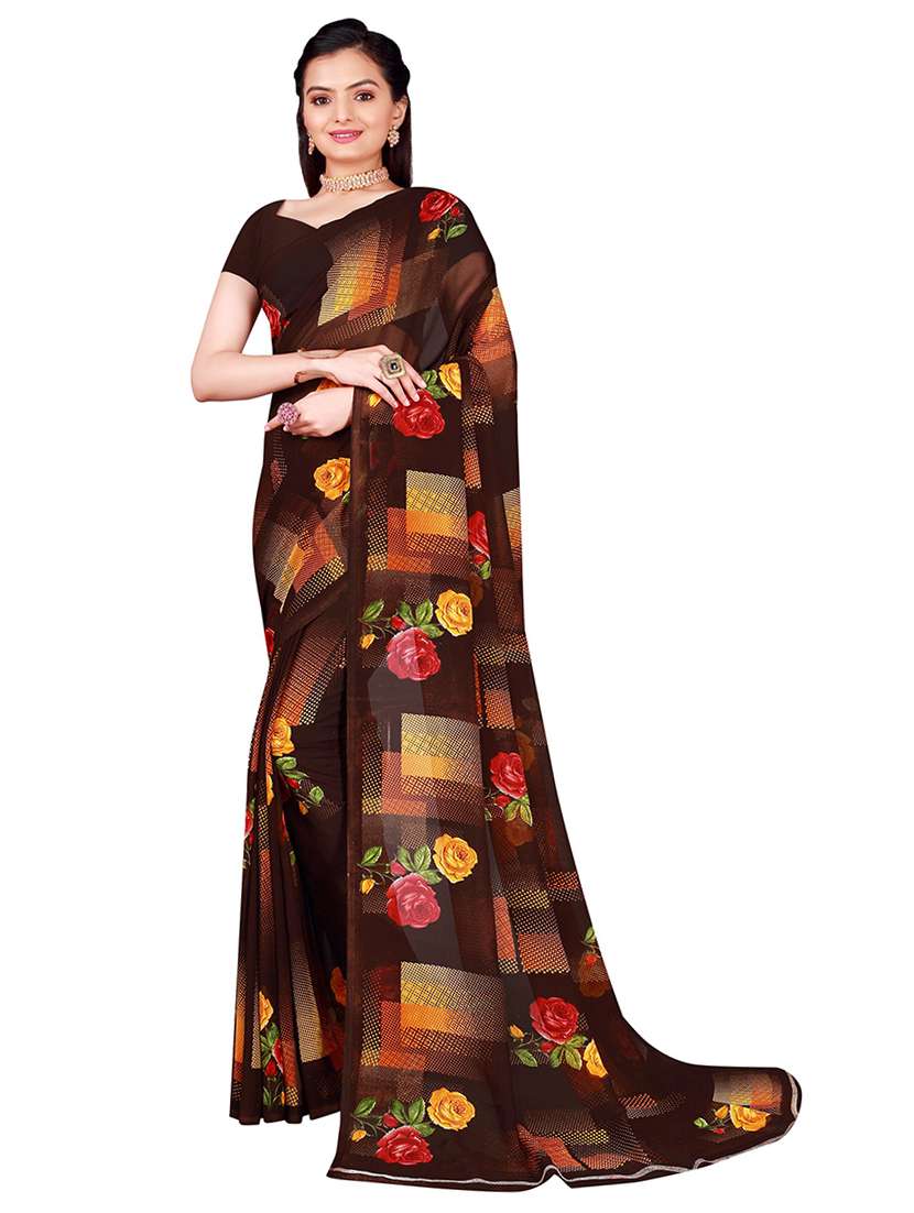 pack of 2 printed saree - 21396981 -  Standard Image - 1