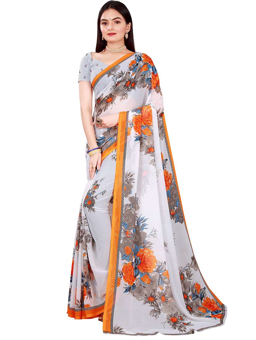 women pack of 2 printed saree with blouse - 21397067 -  Standard Image - 1