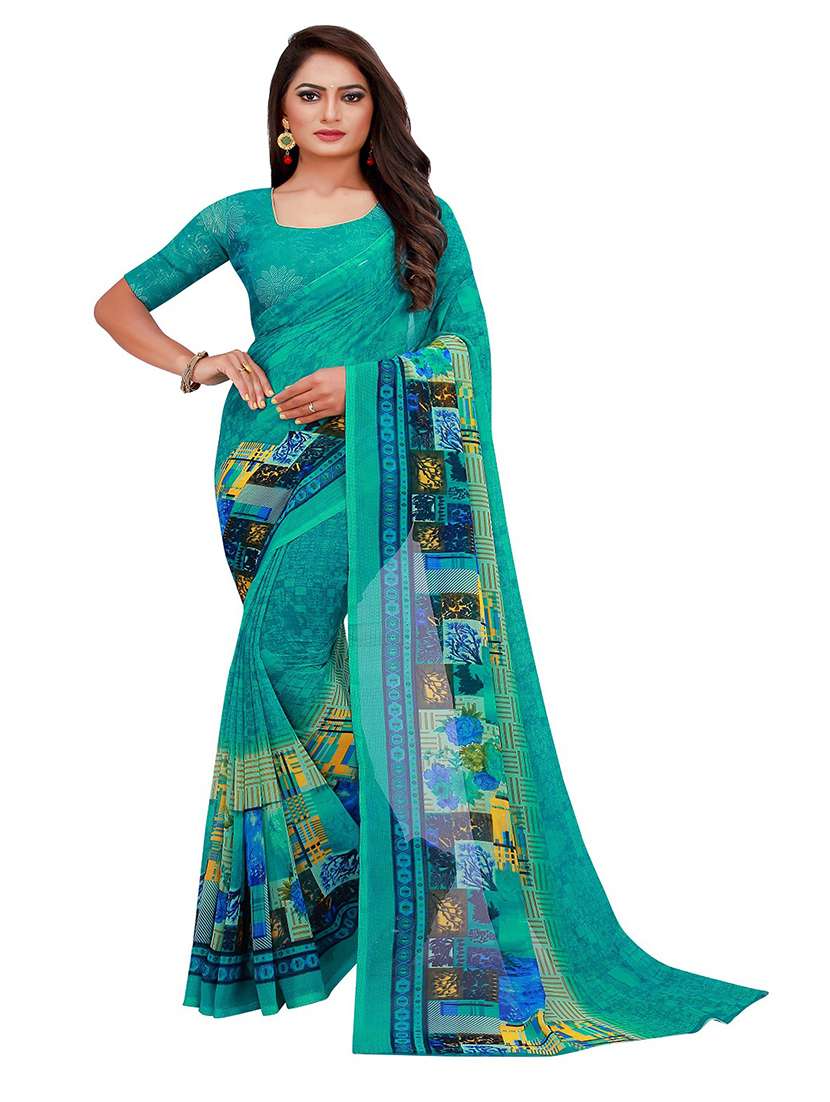 pack of 2 printed saree with blouse - 21397078 -  Standard Image - 1
