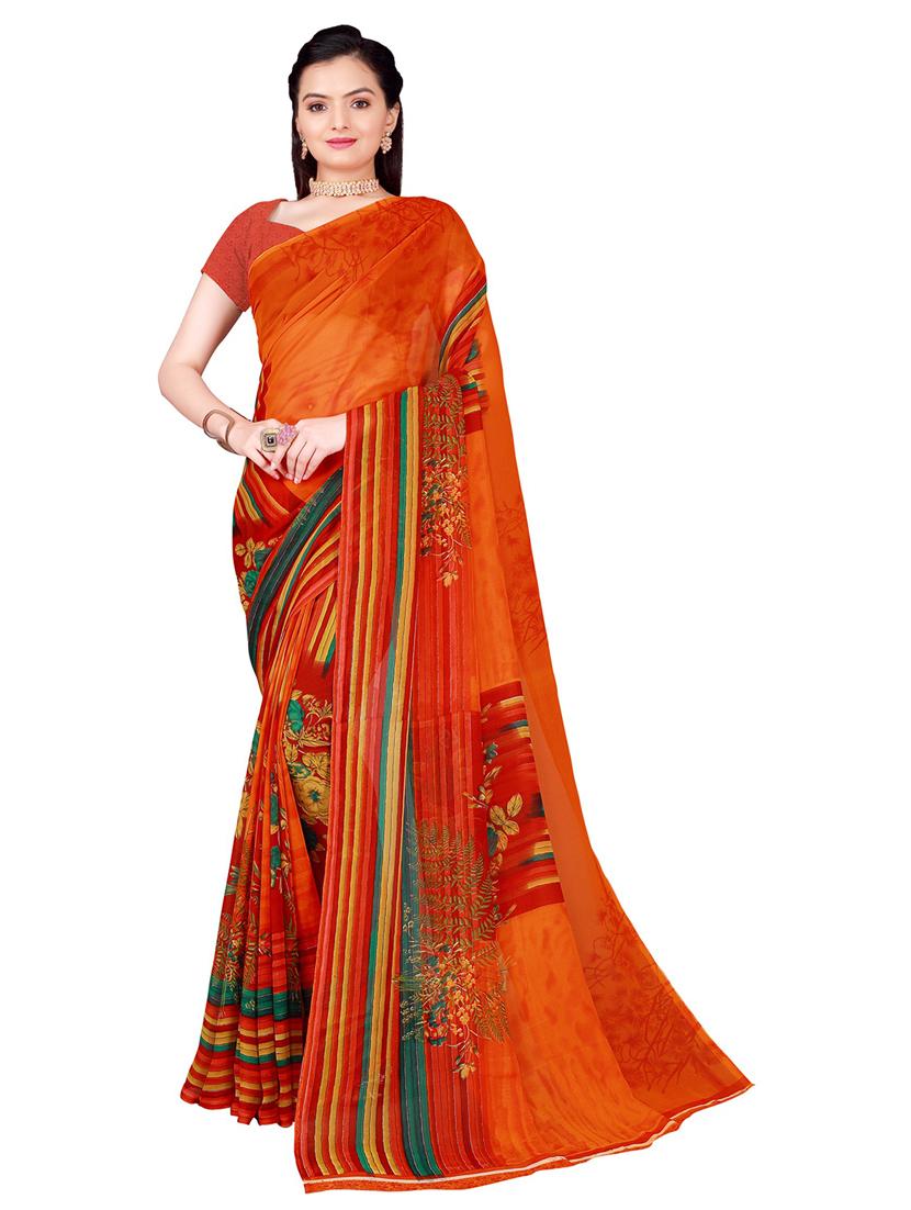 pack of 2 printed saree with blouse - 21397157 - Standard Image - 1