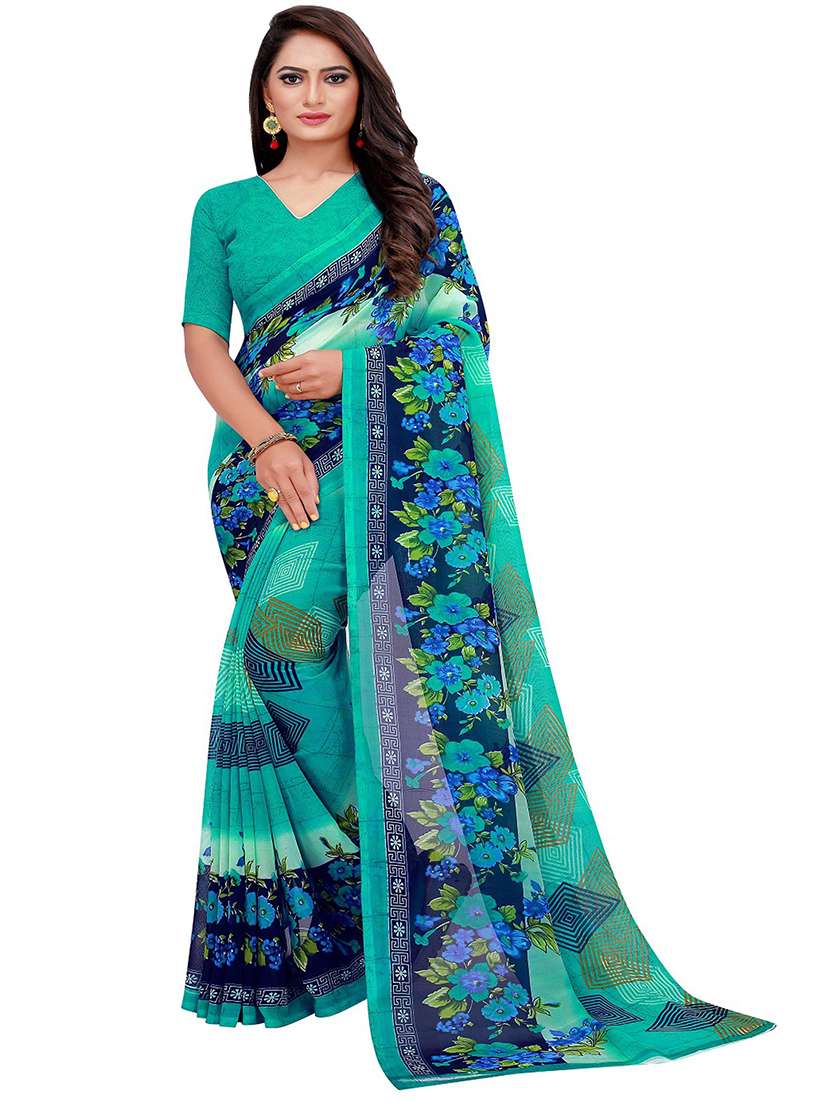 pack of 2 printed saree with blouse - 21397176 -  Standard Image - 1