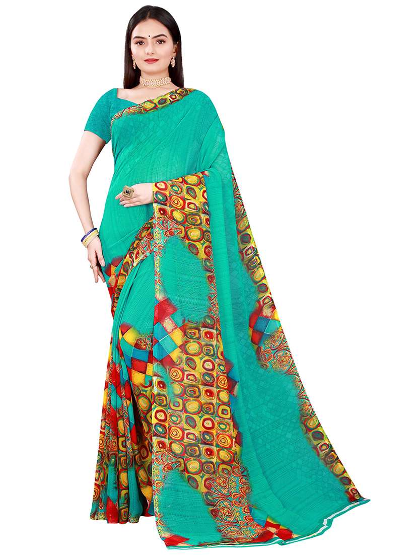 pack of 2 printed saree with blouse - 21397189 -  Standard Image - 1