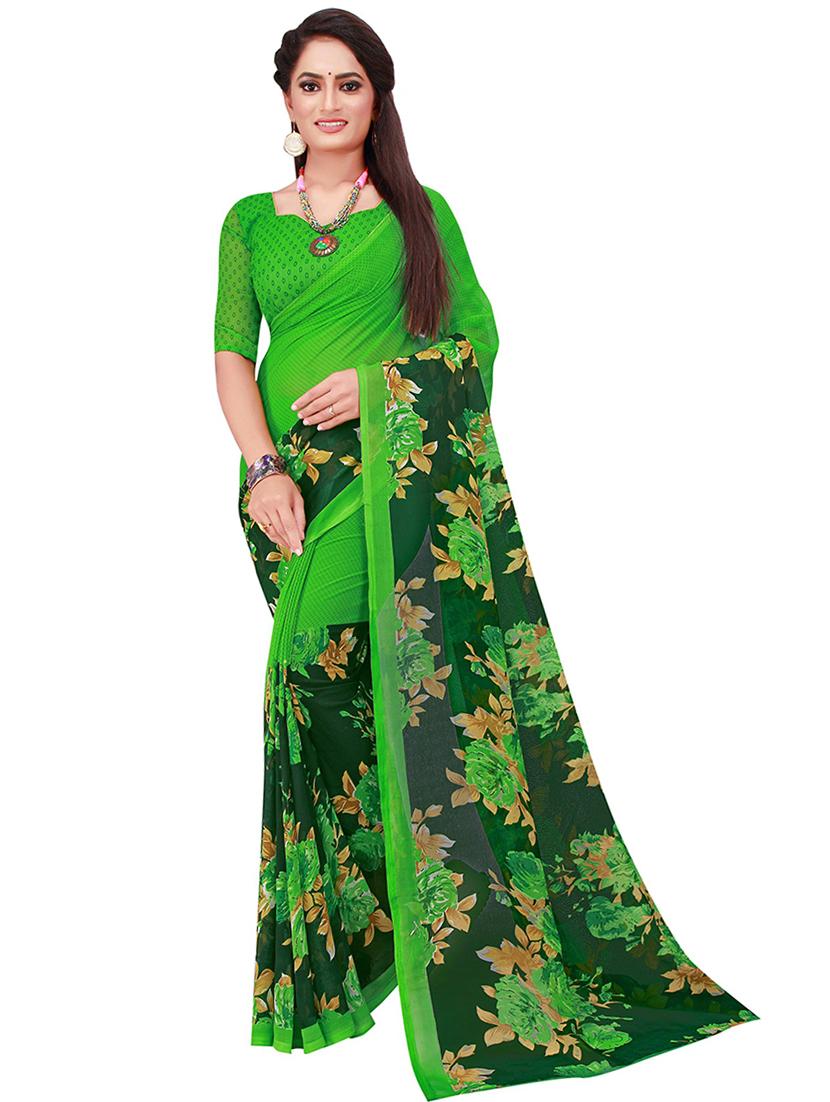 pack of 2 printed saree with blouse - 21397236 -  Standard Image - 1