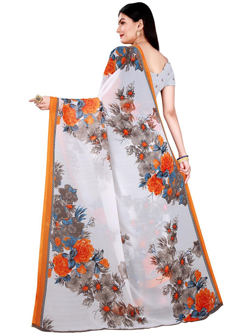 women floral printed saree with blouse - 21397300 -  Standard Image - 1