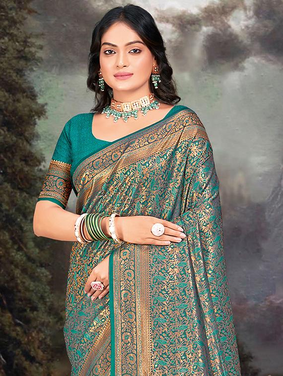 women self design banarasi saree with blouse - 21397373 - Standard Image - 1