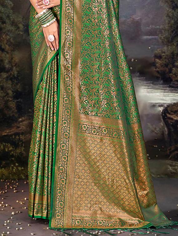 women self design banarasi saree with blouse - 21397377 - Standard Image - 1