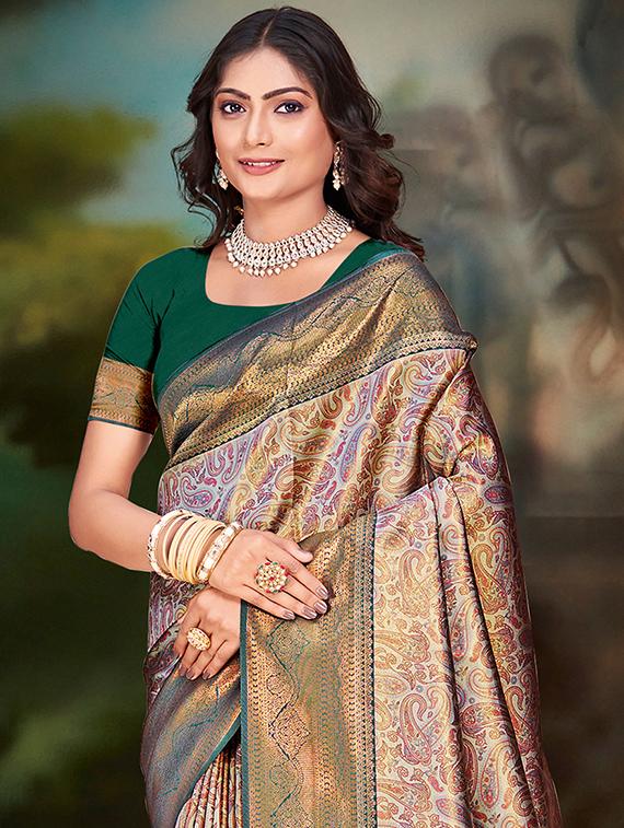 women self design banarasi saree with blouse - 21397427 - Standard Image - 1