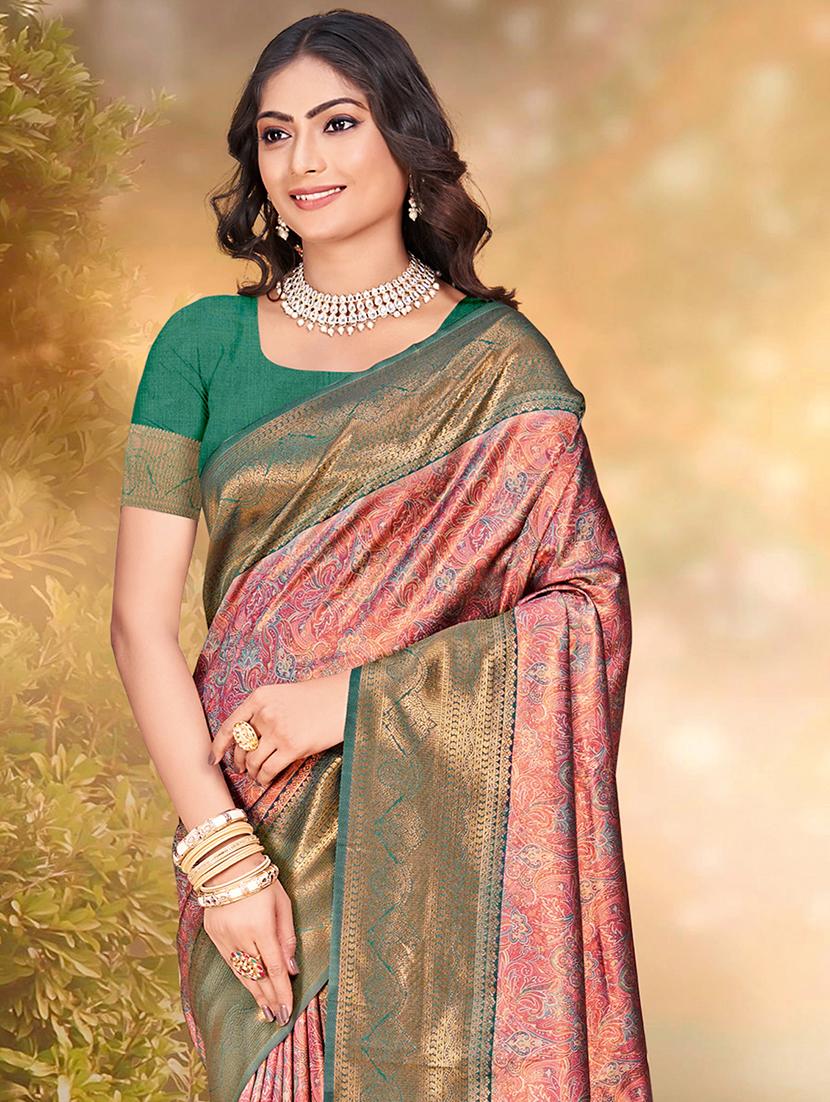 women self design banarasi saree with blouse - 21397436 - Standard Image - 1