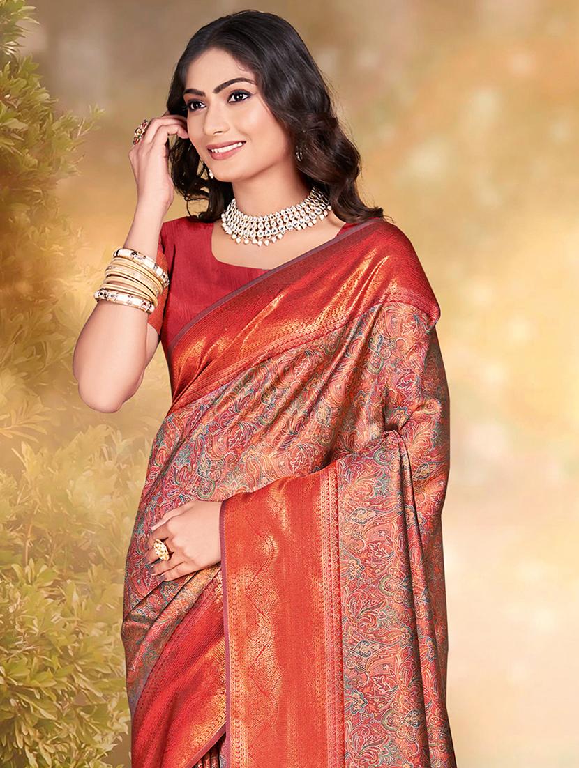 women self design banarasi saree with blouse - 21397437 -  Standard Image - 1