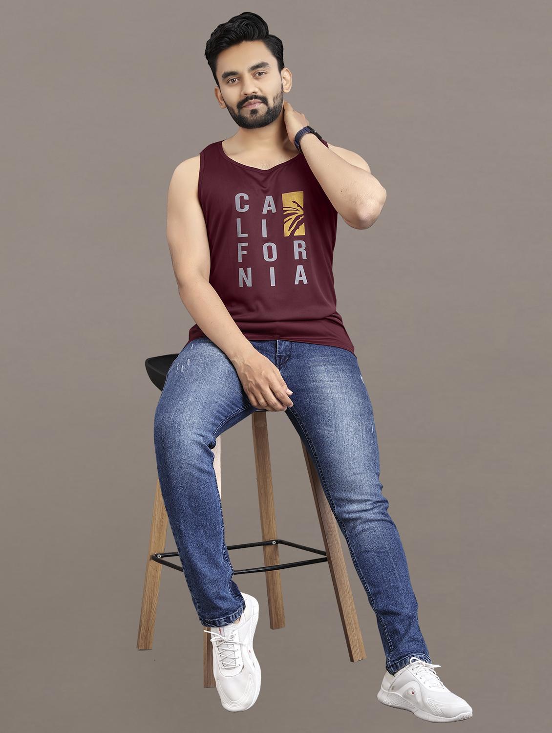 men's typography printed vest - 21397457 - Standard Image - 4