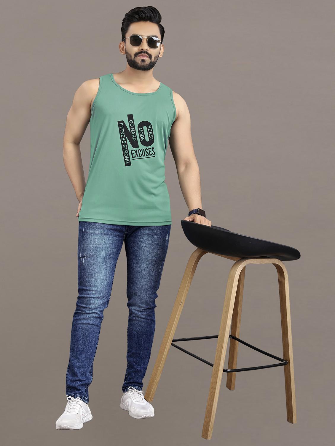 men's typography printed vest - 21397460 - Standard Image - 4