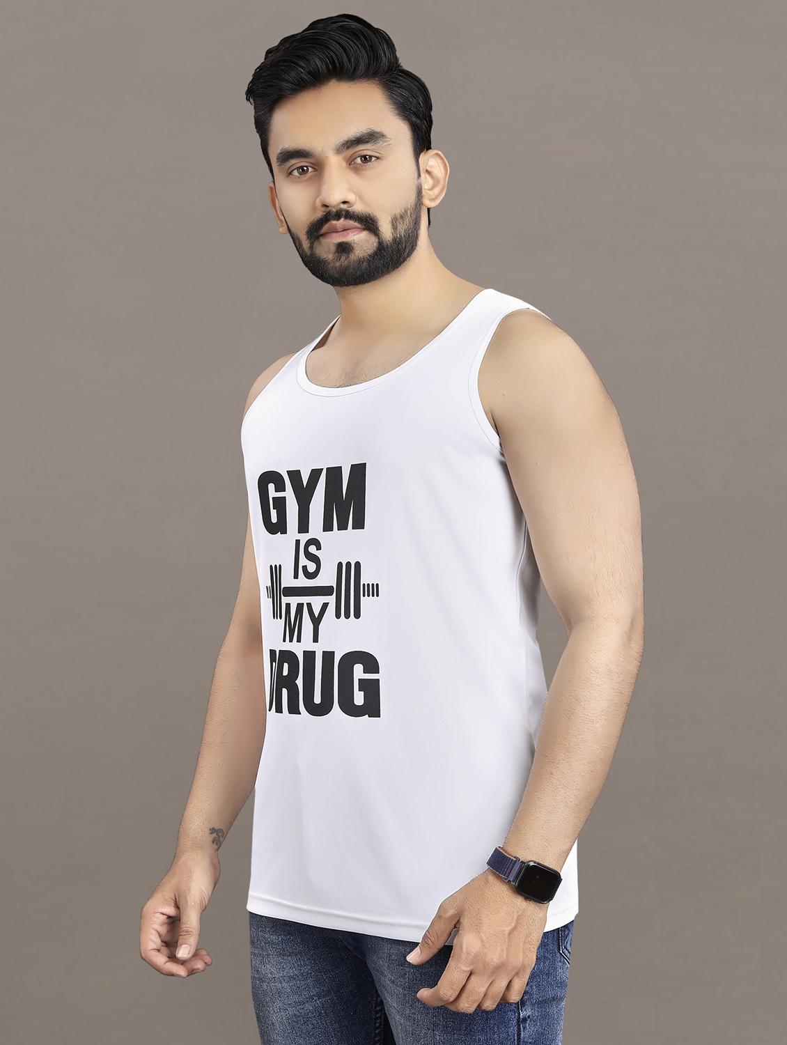men's typography printed vest - 21397464 -  Standard Image - 1