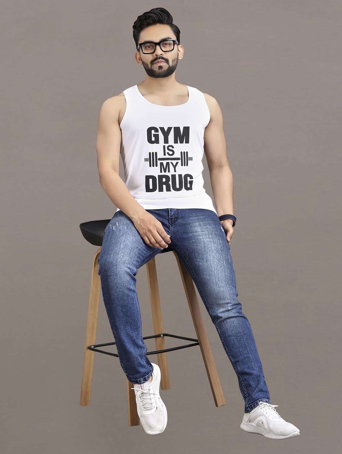 men's typography printed vest - 21397464 - Standard Image - 4