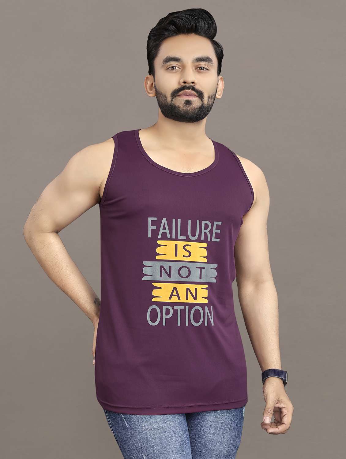 men's pack of 2 printed vest - 21397479 -  Standard Image - 4