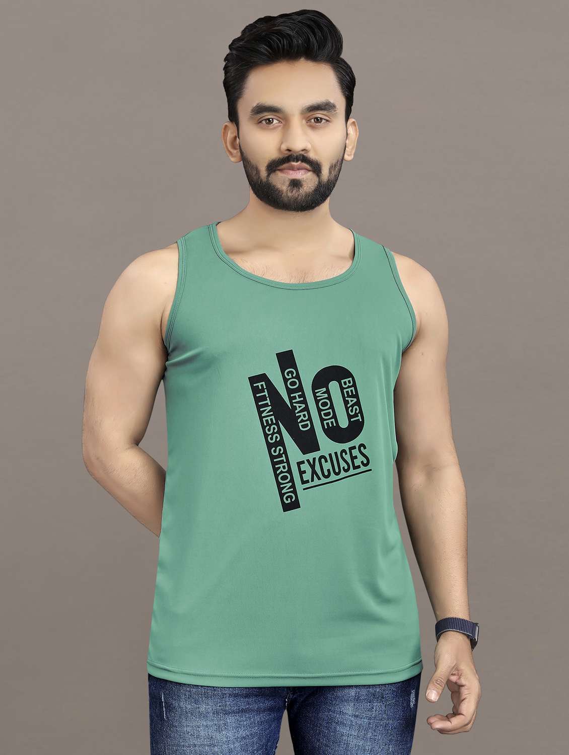 men's pack of 2 printed vest - 21397486 -  Standard Image - 4