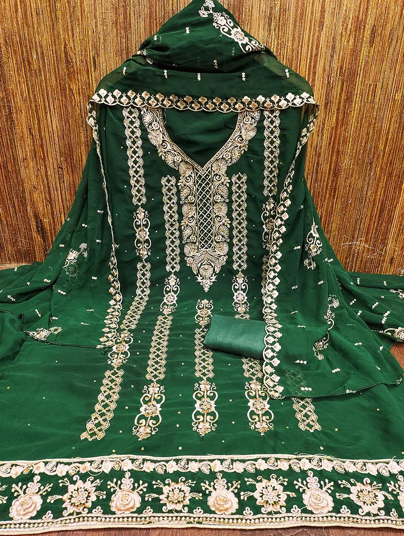 women embroidered unstitched suit set - 21399187 - Standard Image - 1