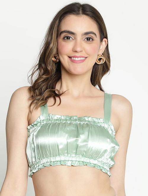 neo mint solid crop top - 21399497 - Standard Image - 0