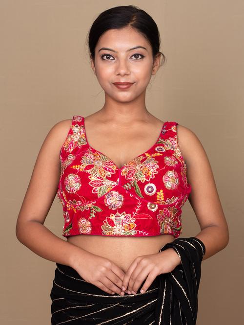 women pink embroidered blouse - 21399814 - Standard Image - 0